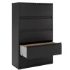 WorkPro® 42"W x 18-5/8"D Lateral 5-Drawer File Cabinet, Black