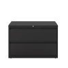 WorkPro® 42"W x 18-5/8"D Lateral 2-Drawer File Cabinet, Black