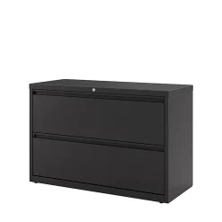 WorkPro® 42"W x 18-5/8"D Lateral 2-Drawer File Cabinet, Black
