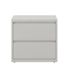 WorkPro® 30"W x 18-5/8"D Lateral 2-Drawer File Cabinet, Light Gray