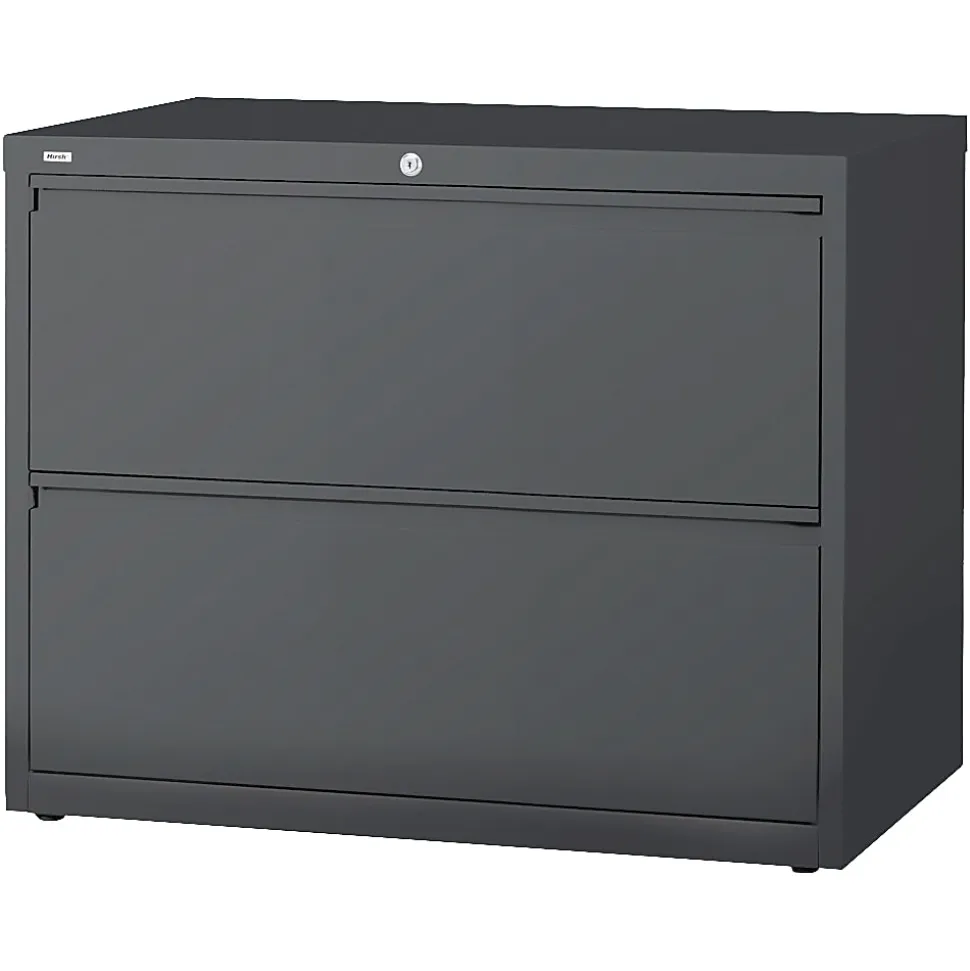 WorkPro® 36"W x 18-5/8"D Lateral 2-Drawer File Cabinet, Charcoal