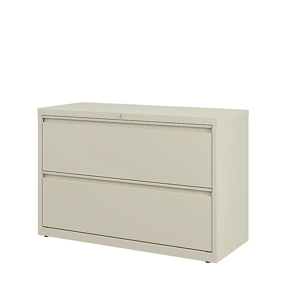 WorkPro® 42"W x 18-5/8"D Lateral 2-Drawer File Cabinet, Putty