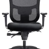 WorkPro® 9500XL Series Big & Tall Ergonomic Mesh/Premium Fabric Mid-Back Chair, Black/Black, BIFMA Compliant