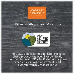 World CentricĀ® Fiber Bowls, 32 Oz, Natural Paper, Pack Of 500 Bowls