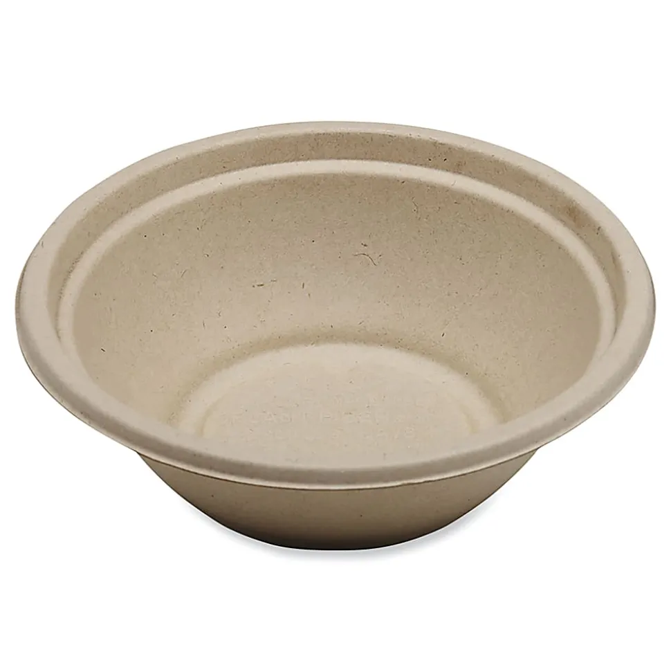 World Centric® Fiber Bowls, 24 Oz, Natural Paper, Pack Of 500 Bowls