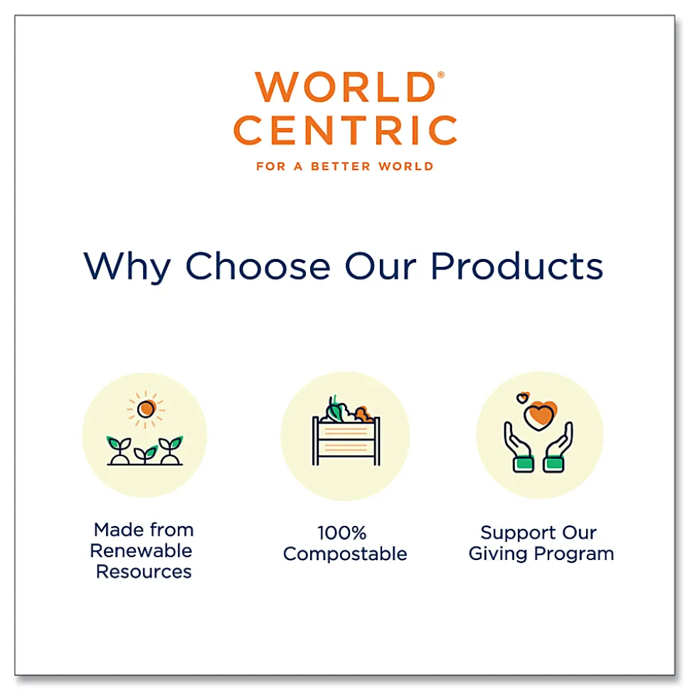 World Centric NoTree Paper Hot Cups, 12 Oz, Natural, Pack Of 1,000 Cups