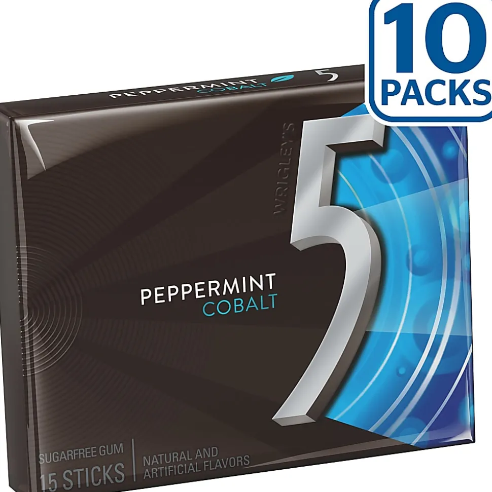 Wrigley's® Cobalt Chewing Gum, Peppermint, 1.45 Oz, Box Of 10