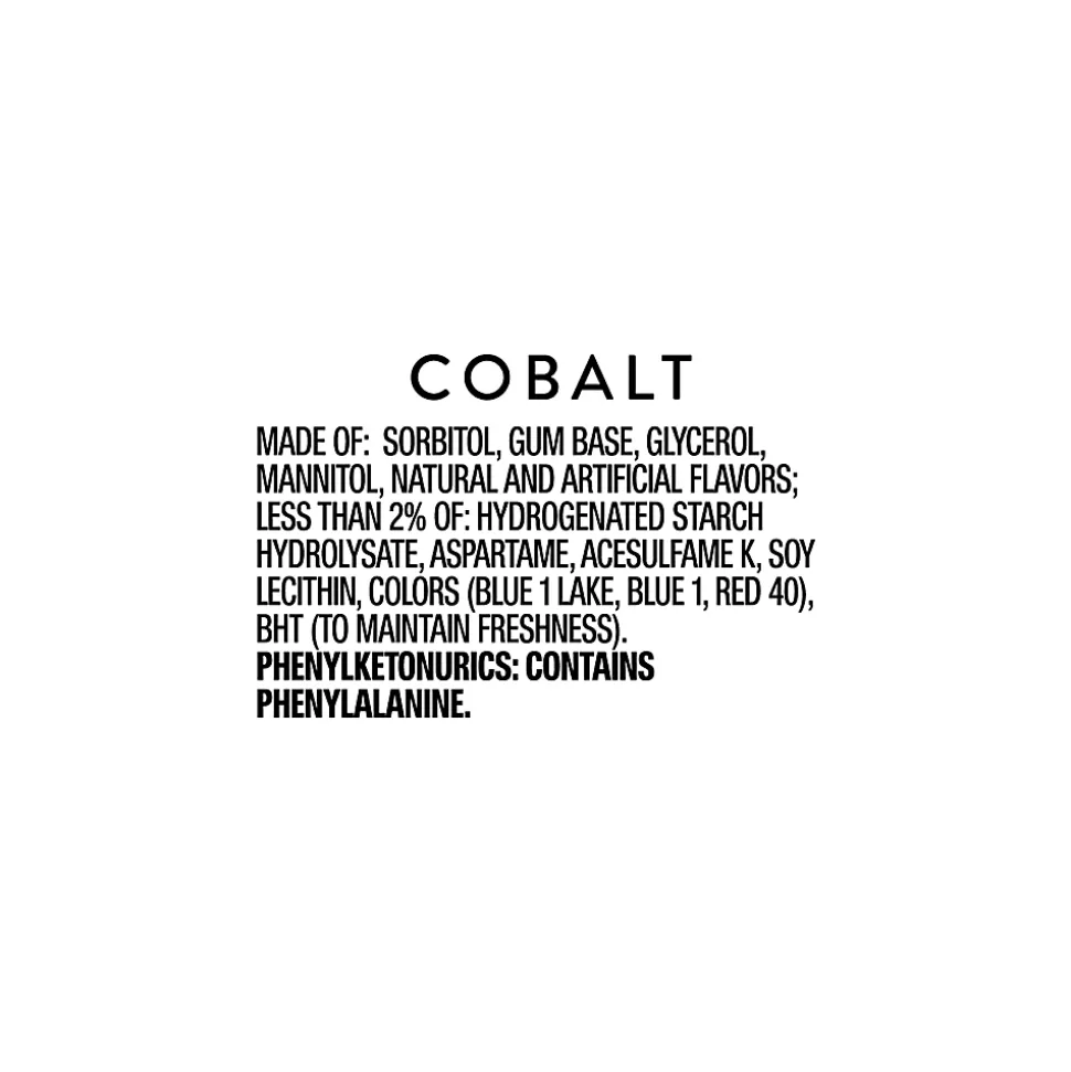Wrigley's® Cobalt Chewing Gum, Peppermint, 1.45 Oz, Box Of 10