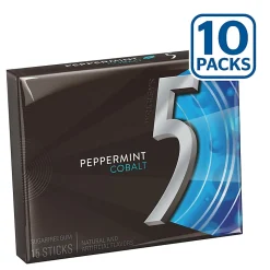 Wrigley's® Cobalt Chewing Gum, Peppermint, 1.45 Oz, Box Of 10