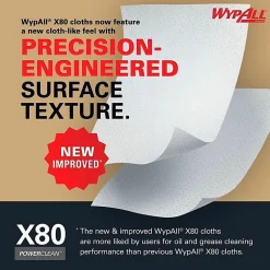 Wypall PowerClean X80 Heavy Duty Cloths - Brag Box - 11.10