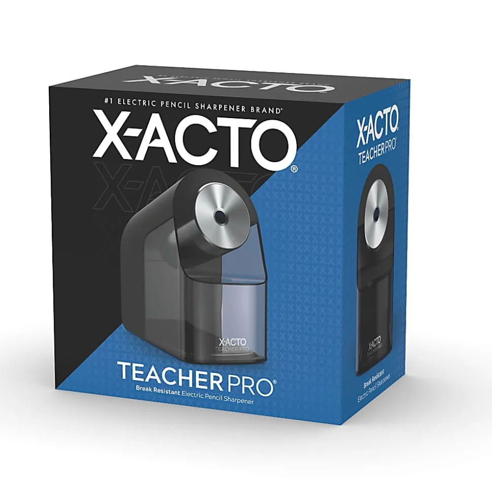 X-ACTO® TeacherPro® Classroom Electric Pencil Sharpener, Blue