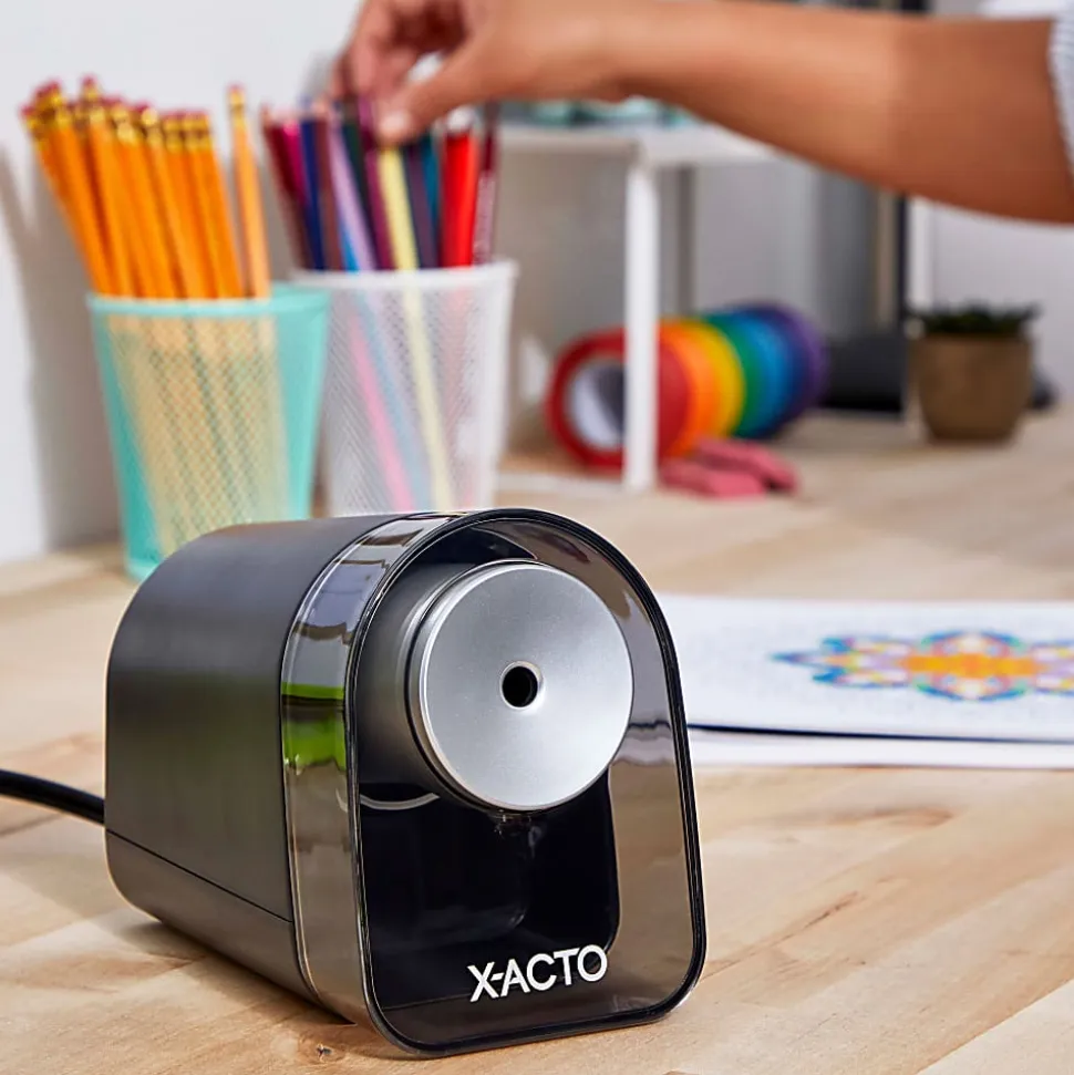 X-ACTO® XLR™ Electric Pencil Sharpener, Black