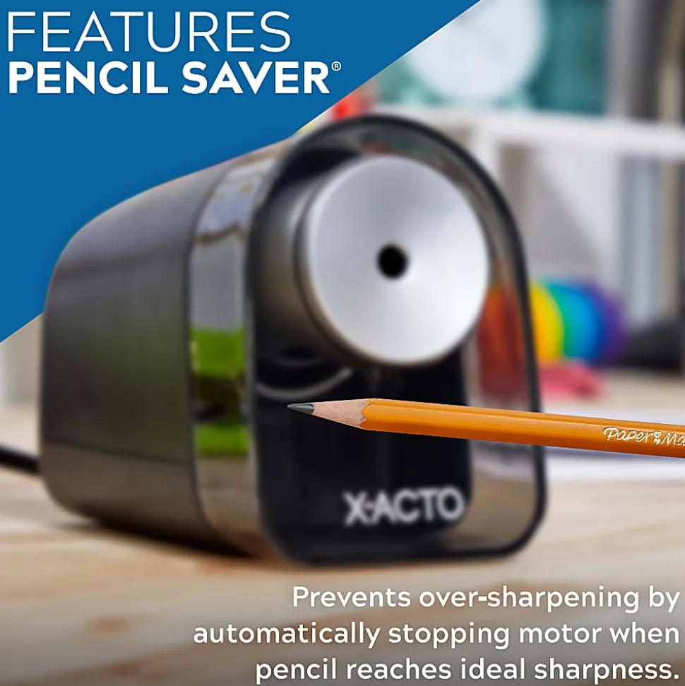 X-ACTO® XLR™ Electric Pencil Sharpener, Black