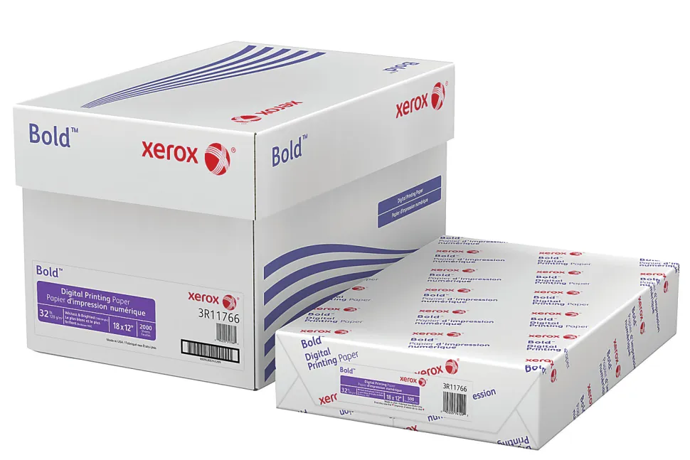 Xerox® Bold Digital® Printing Paper, 1 Ream, Tabloid Extra Size (18"x12"), 100 (U.S.) Brightness, 32 Lb Text (120 gsm), Ream Of 500 Sheets - 3R11766
