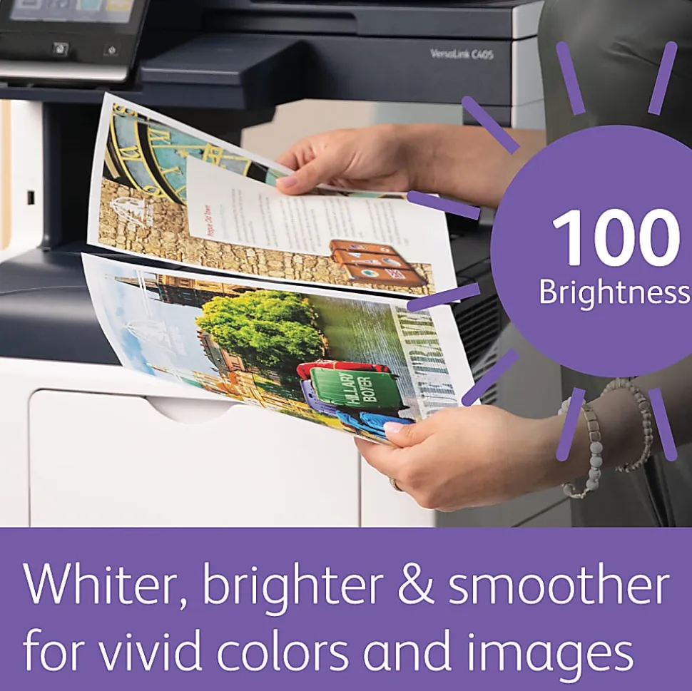 Xerox® Bold Digital® Printing Paper, 1 Ream, Letter Size (8 1/2" x 11"), 100 (U.S.) Brightness, 28 Lb, FSC® Certified, Ream Of 500 sheets