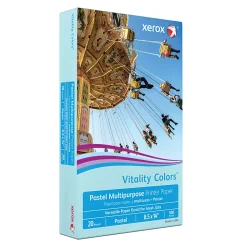 Xerox® Vitality Colors™ Multi-Use Printer & Copy Paper, 1 Ream, Blue, Legal (8.5