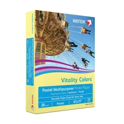 Xerox® Vitality Colors™ Multi-Use Printer & Copy Paper, 1 Ream, Blue, Ledger (11" x 17"), 500 Sheets Per Ream, 20 Lb, 30% Recycled
