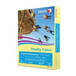 Xerox® Vitality Colors™ Multi-Use Printer & Copy Paper, 1 Ream, Blue, Ledger (11" x 17"), 500 Sheets Per Ream, 20 Lb, 30% Recycled
