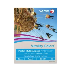 Xerox® Vitality Colors™ Multi-Use Printer & Copy Paper, 1 Ream, Gray, Letter (8.5