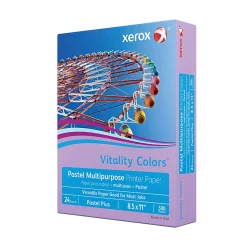 Xerox® Vitality Colors™ Pastel Plus Color Multi-Use Printer & Copy Paper, 1 Ream, Lilac, Letter (8.5