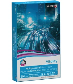 Xerox® Vitality™ Multi-Use Printer & Copy Paper, 1 Ream, White, Legal (8.5