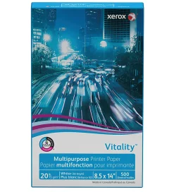 Xerox® Vitality™ Multi-Use Printer & Copy Paper, 1 Ream, White, Legal (8.5