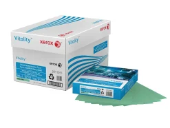 Xerox® Vitality™ Pastel Color Multi-Use Printer & Copy Paper, 10 Reams, Green, Letter Size, 5000 Sheets Per Case, 20 Lb, 30% Recycled - 3R11051-CT