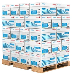 Xerox® Vitality™ Pastel Color Multi-Use Printer & Copy Paper, 400 Reams, Yellow, Letter (8.5" x 11"), 200000 Sheets Per Pallet, 20 Lb