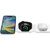 XtremeMac 3-in-1 Foldable Wireless Charger, White