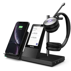 Yealink Dual Teams DECT Wireless Headset, Black, YEA-WH66-DUAL-TEAM