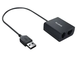 Yealink EHS40 USB Headset Adapter, Black, YEA-EHS40