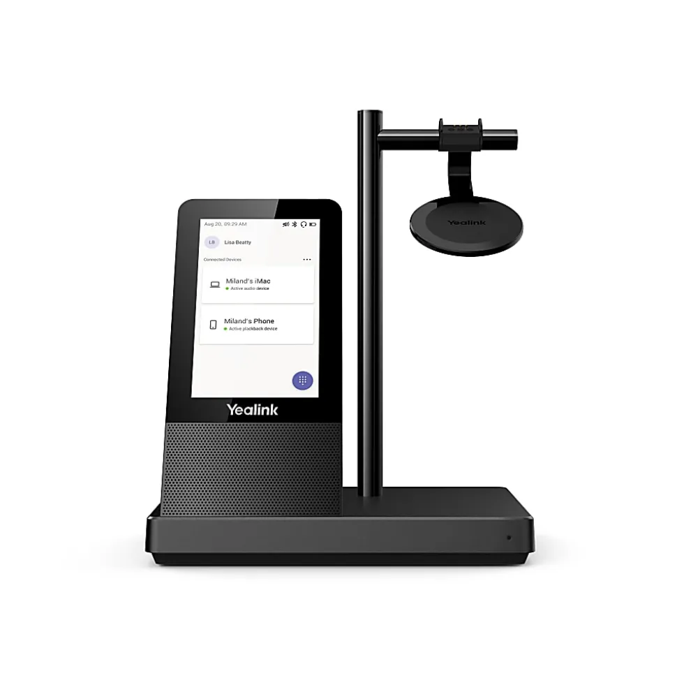 Yealink Mono Teams DECT Wireless Headset, Black, YEA-WH66-MONO-TEAM