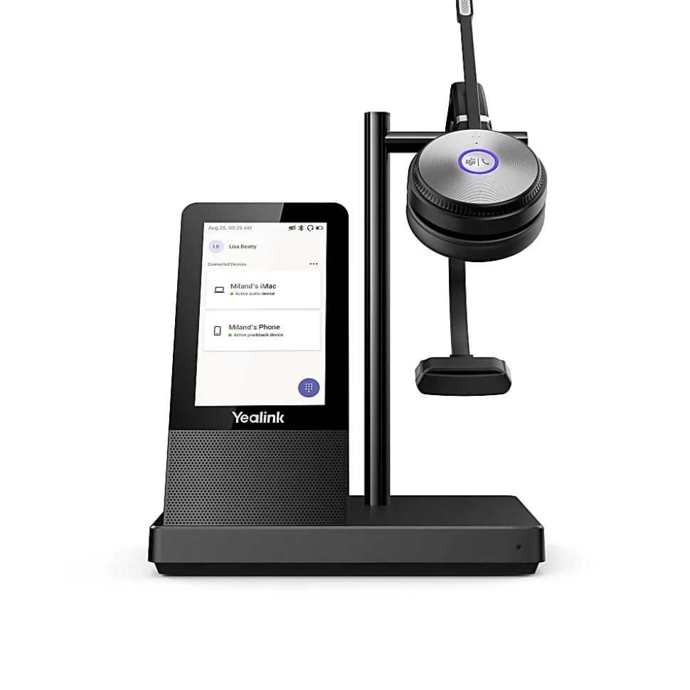 Yealink Mono Teams DECT Wireless Headset, Black, YEA-WH66-MONO-TEAM