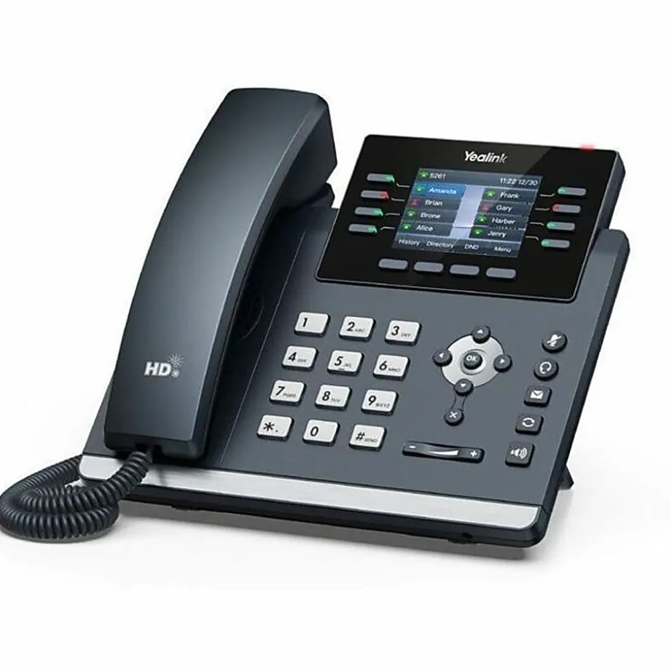Yealink SIP-T44U Corded/Cordless WiFi VoIP Phone, YEA-SIP-T44U