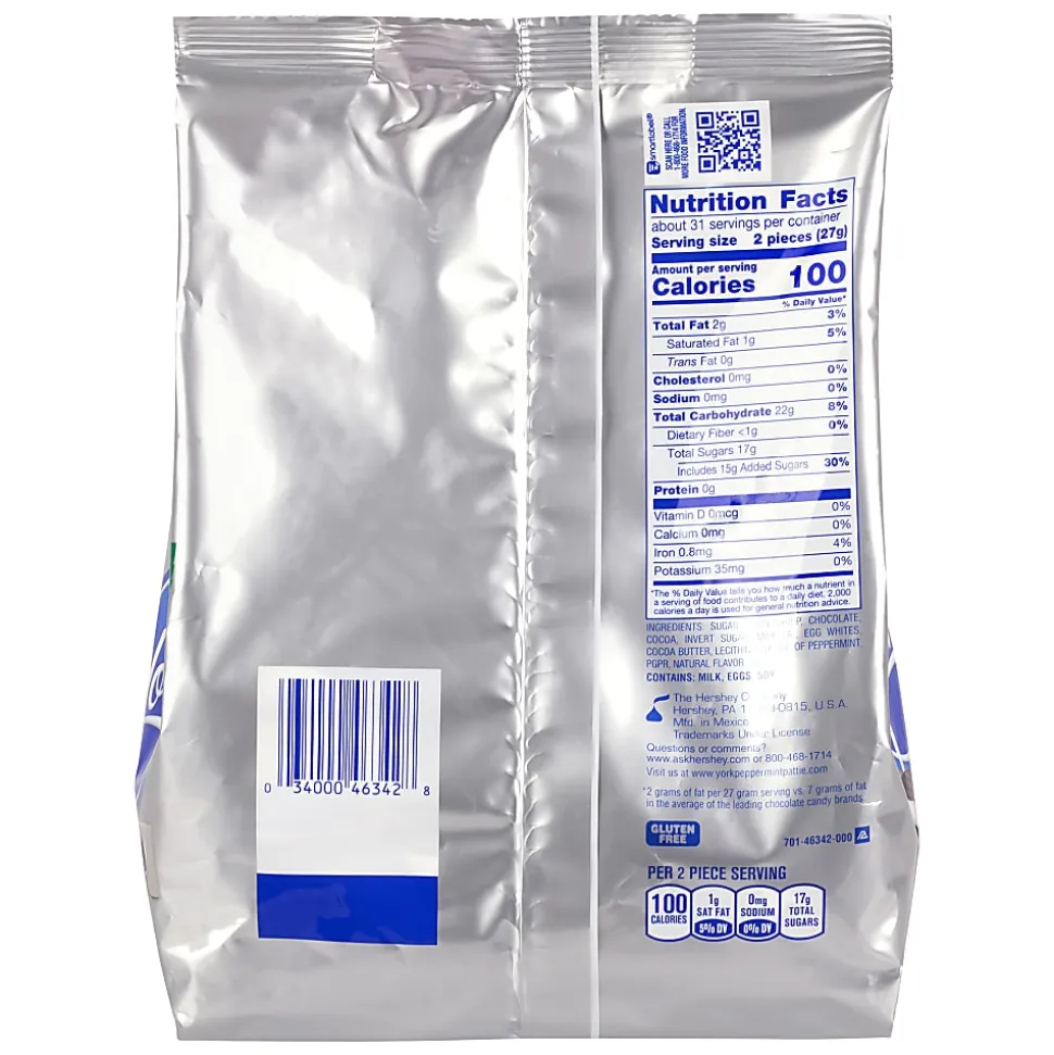 YORK Dark Chocolate Peppermint Patties Candy, 29.2 oz
