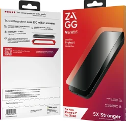 ZAGG InvisibleShield Glass Elite Antimicrobial Screen Protector For iPhone® 15 Pro Max, Clear, 200111577