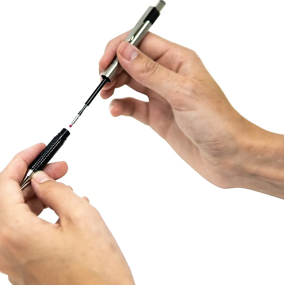 Zebra® Pen BCA F-301 Ballpoint Pens, Pack Of 2, Fine Point, 0.7 mm, Silver Barrel, Black Ink