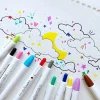Zebra® Pen ClickArt® Retractable Marker Pens, Fine Point, 0.6 mm, Assorted Ink Colors, Pack Of 12 Pens