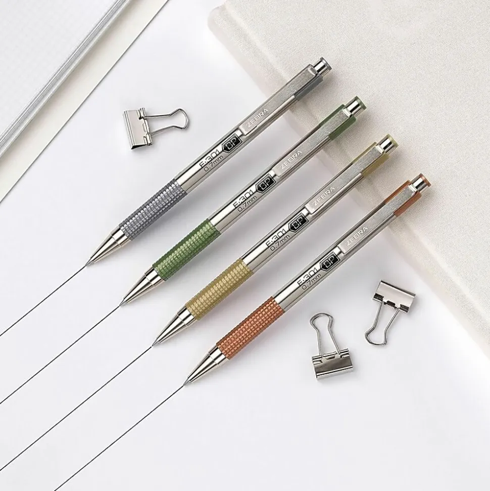 Zebra Pen F-301 EarthyTones Retractable Ballpoint Pens, 27304