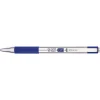 Zebra® Pen G-301® Retractable Gel Pens, Pack Of 2, Medium Point, 0.7 mm, Silver Barrel, Blue Ink