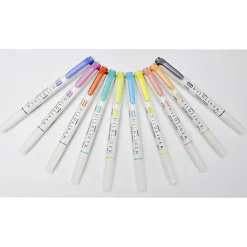 Zebra Pen Mildliner Double Ended Highlighter - Fine, Bold Marker Point - Bullet, Chisel Marker Point Style - 10 / Pack