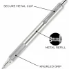 Zebra Pen STEEL 7 Series F-701 Retractable Ballpoint Pen - 0.7 mm Pen Point Size - Refillable - Retractable - Black - Stainless Steel Barrel - 6 / Box