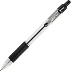 Zebra Pen Z-Grip Retractable Ballpoint Pens - Medium Pen Point - 1 mm Pen Point Size - Retractable - Assorted - Clear Plastic Barrel - 48 / Pack