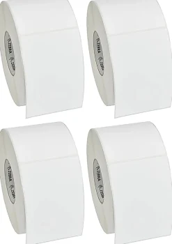 Zebra Thermal Transfer Label Paper, F58790, Rectangle, 4