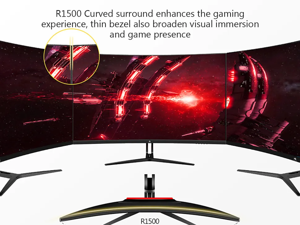 Z-Edge UG32 32” LED Curved Gaming Monitor, FreeSync