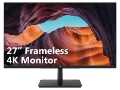 Z-edge U27I4K - LED monitor - 27" - 3840 x 2160 4K @ 60 Hz - IPS - HDR10 - 4 ms - 2xHDMI, 2xDisplayPort - speakers - black