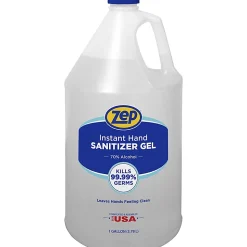 Zep Hand Sanitizer Gel, Clean Scent, 1 Gallon