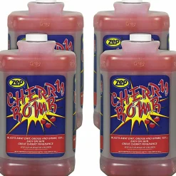 Zep Professional Cherry Bomb Heavy-Duty Liquid Hand Cleaner With Pumice, Cherry Fragrance, 1 Gallon, Pack Of 4 Jugs