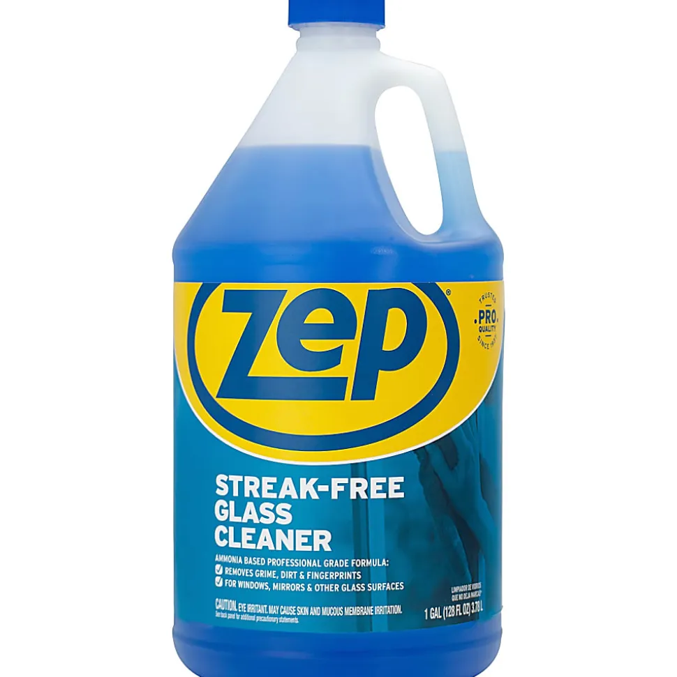 Zep® Streak-Free Glass Cleaner, 128 Oz Bottle