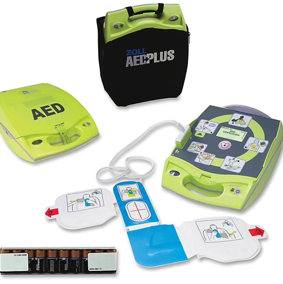 ZOLL® AED Plus® Defibrillator, Lime Green